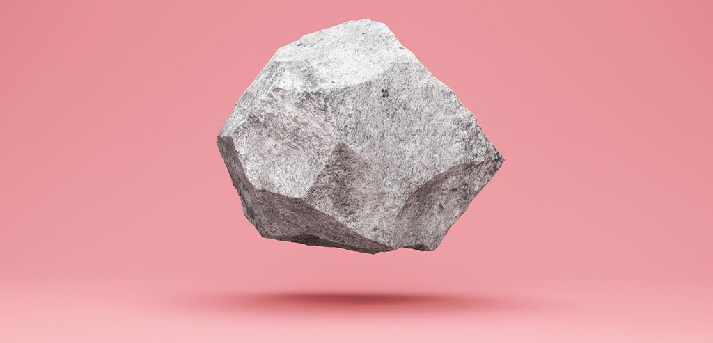 سنگ با پسزمینه صورتی