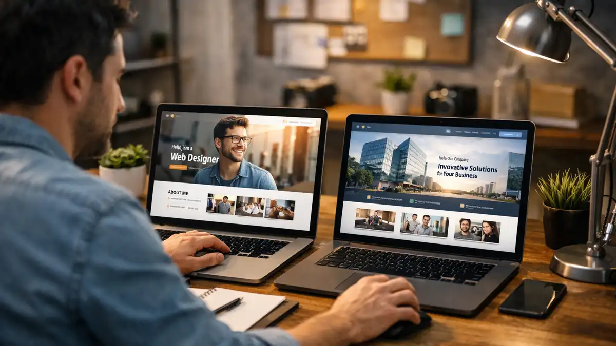 طراحی سایت شخصی یا سایت شرکتی | کدام مناسب من است؟